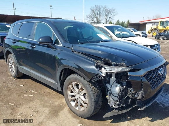 2019 Hyundai Santa Fe SE with VIN 5NMS23AD0KH023450, listed as a IAAI auction lot 41971233 with 52,109 mi miles. Bid and sale history available at carsss.com. Image 1.