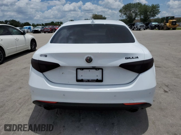 2020 Alfa Romeo Giulia with VIN ZARFAMAN9L7635051, listed as a Copart auction lot 59346453 with 18,796 mi miles. Bid and sale history available at carsss.com. Image 6.
