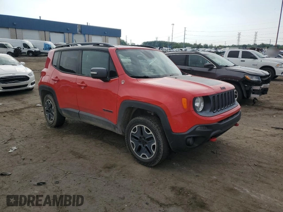 2015 Jeep Renegade Trailhawk with VIN ZACCJBCT5FPB27437, listed as a Copart auction lot 64031865 with 106,479 mi miles and Clean title. Bid and sale history available at DreamBid. Image 4.