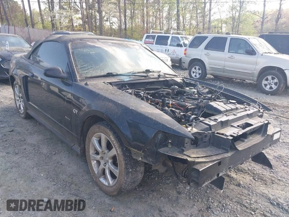 2003 Ford Mustang GT Deluxe with VIN 1FAFP45XX3F341089, listed as a IAAI auction lot 41960011 with 1 mi miles. Bid and sale history available at carsss.com. Image 1.