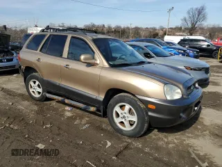 2004 Hyundai Santa Fe GLS with VIN KM8SC13E34U725793, listed as a Copart auction lot 45959715 with 141,943 mi miles and Salvage Title. Bid and sale history available at carsss.com. Image 4.