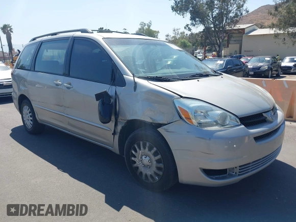 2005 Toyota Sienna CE with VIN 5TDZA23CX5S307430, listed as a IAAI auction lot 42058219 with 97,391 mi miles and . Bid and sale history available at DreamBid. Image 1.