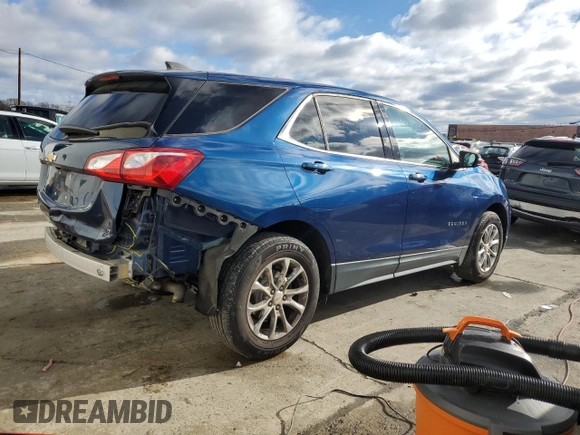 2019 Chevrolet Equinox LT with VIN 2GNAXKEV5K6295355, listed as a Copart auction lot 82251694 with 47,230 mi miles and Salvage Title. Bid and sale history available at DreamBid. Image 3.