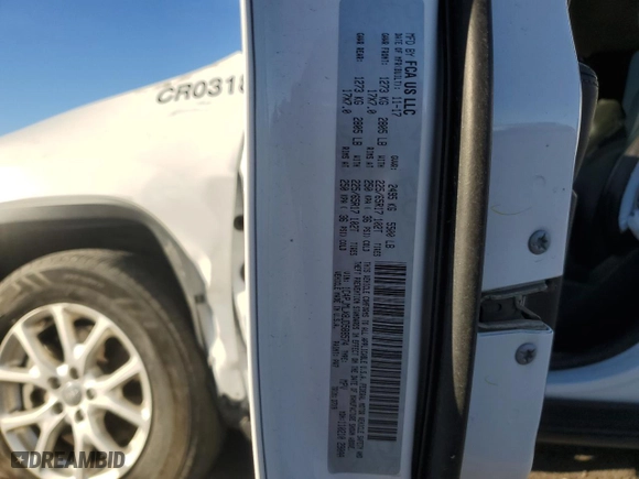 2018 Jeep Cherokee Latitude Plus with VIN 1C4PJMLX8JD588574, listed as a Copart auction lot 81723034 with 86,798 mi miles and Salvage Title. Bid and sale history available at carsss.com. Image 15.