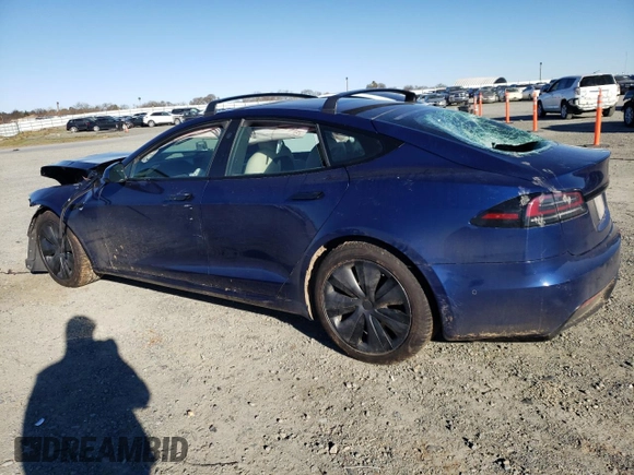 2022 Tesla Model S z VIN 5YJSA1E55NF475989, wystawiony jako Copart lot #88104975 z przebiegiem Nie podano mil oraz Szkoda całkowita • Salvage title. Historia ofert i sprzedaży dostępna na DreamBid. Obrazek 2.