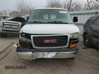 2014 GMC Savana Cargo Van with VIN 1GTW7FCAXE1909748, listed as a Copart auction lot 87214754 with 263,944 mi miles and Salvage Title. Bid and sale history available at carsss.com. Image 5.