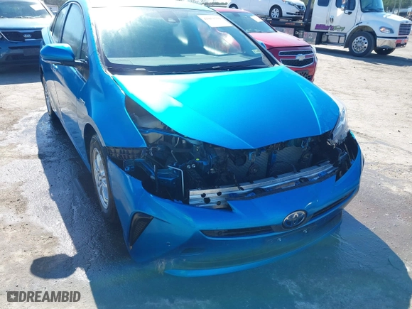 2019 Toyota Prius L Eco with VIN JTDKARFU6K3095072, listed as a IAAI auction lot 41853759 with 17,891 mi miles. Bid and sale history available at carsss.com. Image 6.