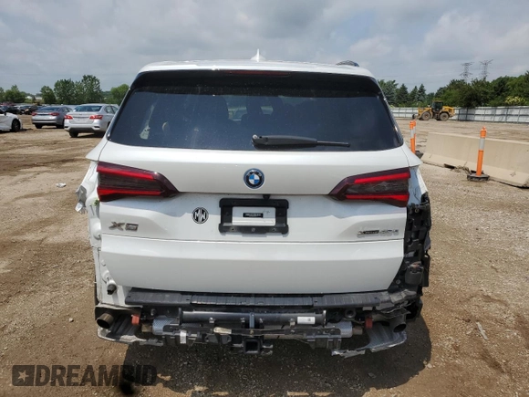 2022 BMW X5 xDrive45e with VIN 5UXTA6C06N9J13414, listed as a Copart auction lot 60317535 with 53,767 mi miles and Salvage title. Bid and sale history available at DreamBid. Image 6.