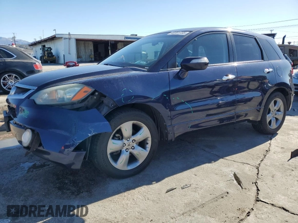2007 Acura RDX Technology with VIN 5J8TB18537A016003, listed as a Copart auction lot 48381735 with 189,452 mi miles and Salvage Title. Bid and sale history available at carsss.com. Image 1.
