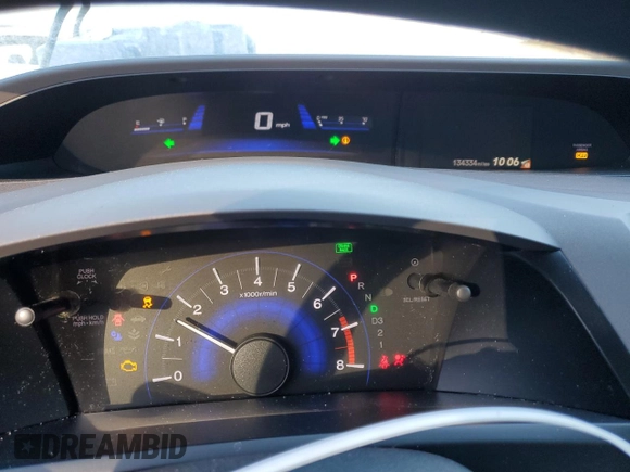 2012 Honda Civic EX with VIN JHMFB2F88CS002390, listed as a Copart auction lot 78682804 with 134,334 mi miles and Salvage Title. Bid and sale history available at DreamBid. Image 9.