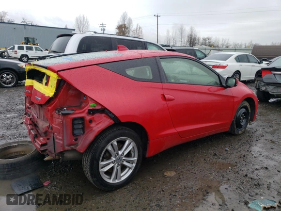 2012 Honda CR-Z with VIN JHMZF1D41CS003358, listed as a Copart auction lot 84696844 with 81,292 mi miles and Salvage Title. Bid and sale history available at carsss.com. Image 3.