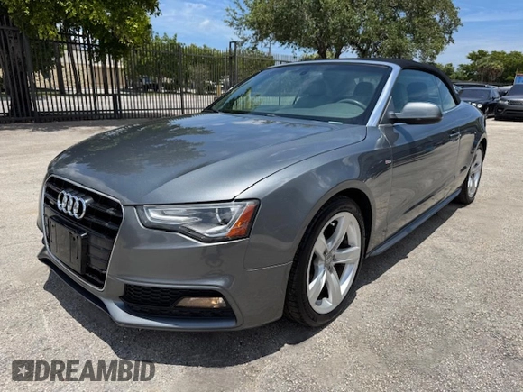 2016 Audi A5 Premium with VIN WAUD2AFH7GN006385, listed as a Copart auction lot 66216535 with 138,531 mi miles and Clean title. Bid and sale history available at DreamBid. Image 1.