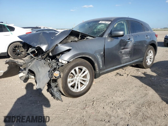2016 Infiniti QX70 with VIN JN8CS1MU1GM671954, listed as a Copart auction lot 52719215 with Not Provided miles and Salvage Title. Bid and sale history available at DreamBid. Image 1.