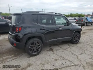 2021 Jeep Renegade Latitude with VIN ZACNJDBB1MPN20858, listed as a Copart auction lot 58860624 with 0 mi miles and Salvage Title. Bid and sale history available at carsss.com. Image 3.