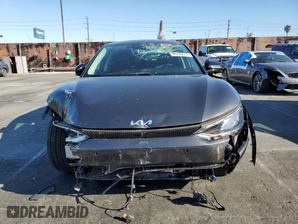 2022 Kia EV6 Wind with VIN KNDC3DLC6N5079654, listed as a Copart auction lot 49720515 with 42,676 mi miles and Salvage Title. Bid and sale history available at carsss.com. Image 5.