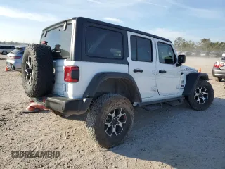 2022 Jeep Wrangler Unlimited Rubicon с VIN 1C4HJXFN3NW193177, выставлен на аукционе Copart как лот 82002224 с пробегом 34 762 миль миль и Списание • Salvage title. История ставок и продаж доступна на DreamBid. Изображение 3.