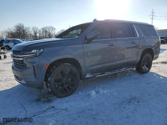 2021 Chevrolet Suburban LT with VIN 1GNSCCKD4MR260637, listed as a Copart auction lot 41653615 with 94,807 mi miles and Salvage Title. Bid and sale history available at carsss.com. Image 1.