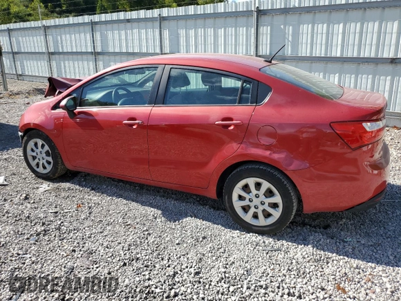 2014 Kia Rio LX with VIN KNADM4A37E6356601, listed as a Copart auction lot 71753504 with 166,142 mi miles and Salvage Title. Bid and sale history available at DreamBid. Image 2.
