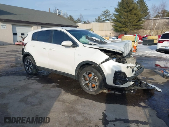 2021 Kia Sportage LX with VIN KNDPMCACXM7901175, listed as a IAAI auction lot 41588890 with 94,404 mi miles and . Bid and sale history available at carsss.com. Image 1.