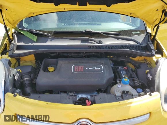 2014 FIAT 500L Trekking with VIN ZFBCFADH9EZ018889, listed as a Copart auction lot 71537264 with 76,430 mi miles and Salvage Title. Bid and sale history available at carsss.com. Image 12.