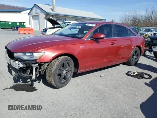 2012 Audi A6 3.0T Premium Plus with VIN WAUGGAFC2CN163853, listed as a Copart auction lot 46657225 with 156,412 mi miles and Salvage Title. Bid and sale history available at carsss.com. Image 1.