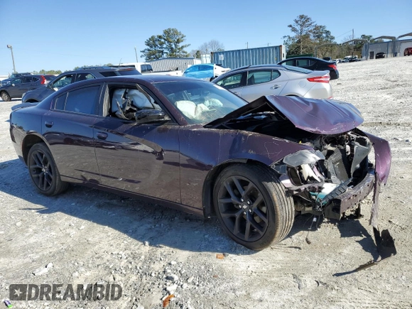 2021 Dodge Charger SXT with VIN 2C3CDXBG4MH512774, listed as a Copart auction lot 48334885 with 30,156 mi miles and Salvage Title. Bid and sale history available at carsss.com. Image 4.