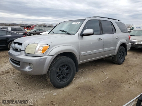 2006 Toyota Sequoia SR5 with VIN 5TDBT44A66S262007, listed as a Copart auction lot 44340625 with 241,173 mi miles and Salvage Title. Bid and sale history available at carsss.com. Image 1.