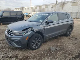 2022 Volkswagen Tiguan SE with VIN 3VV2B7AX4NM027151, listed as a Copart auction lot 49144925 with 87,749 mi miles and Salvage Title. Bid and sale history available at carsss.com. Image 1.
