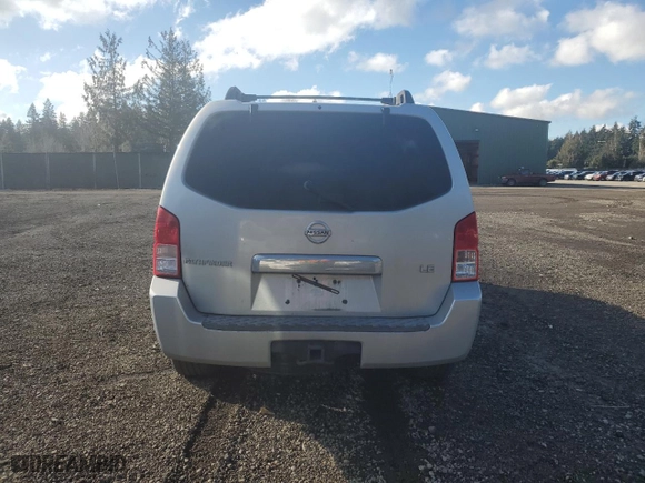 2005 Nissan Pathfinder LE with VIN 5N1AR18W85C728160, listed as a Copart auction lot 44392655 with 74,894 mi miles and Salvage Title. Bid and sale history available at carsss.com. Image 6.