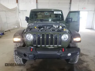 2023 Jeep Gladiator Rubicon with VIN 1C6JJTBGXPL537729, listed as a Copart auction lot 53788625 with 17,568 mi miles and Salvage title. Bid and sale history available at DreamBid. Image 5.