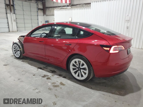 2023 Tesla Model 3 with VIN 5YJ3E1EA8PF448830, listed as a Copart auction lot 54058455 with 47,395 mi miles and Clean Title. Bid and sale history available at DreamBid. Image 2.