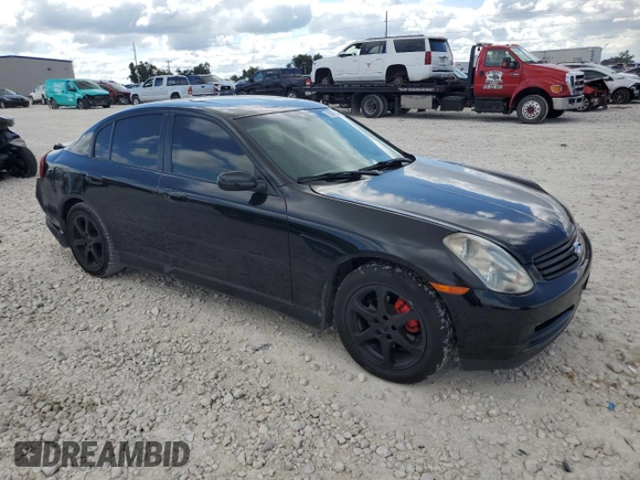 2004 Infiniti G35 w/Leather with VIN JNKCV51F54M711902, listed as a Copart auction lot 70869704 with 151,520 mi miles and Salvage Title. Bid and sale history available at DreamBid. Image 4.