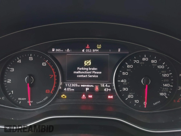 2019 Audi A4 Premium with VIN WAUDNAF45KA108157, listed as a IAAI auction lot 41217412 with 112,369 mi miles and . Bid and sale history available at DreamBid. Image 7.