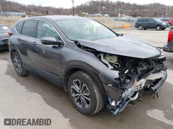 2021 Honda CR-V EX with VIN 7FARW2H56ME017687, listed as a IAAI auction lot 41653850 with 13,571 mi miles. Bid and sale history available at carsss.com. Image 1.