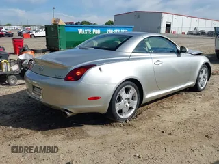 2004 Lexus SC with VIN JTHFN48YX40059526, listed as a IAAI auction lot 41973307 with 123,466 mi miles. Bid and sale history available at carsss.com. Image 4.