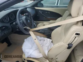 2008 BMW 6 Series 650i with VIN WBAEB53548CX61755, listed as a Copart auction lot 75056964 with 0 mi miles and Salvage Title. Bid and sale history available at carsss.com. Image 7.
