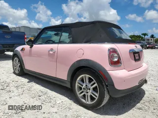 2013 MINI Convertible with VIN WMWZN3C50DT568977, listed as a Copart auction lot 60726495 with 86,319 mi miles and Clean title. Bid and sale history available at DreamBid. Image 2.