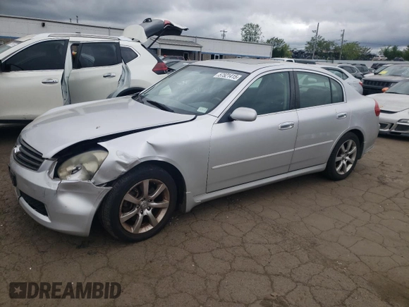 2006 Infiniti G35 z VIN JNKCV51F26M616815, wystawiony jako Copart lot #57521415 z przebiegiem 115 490 mil mil oraz Szkoda całkowita • Salvage title. Historia ofert i sprzedaży dostępna na DreamBid. Obrazek 1.