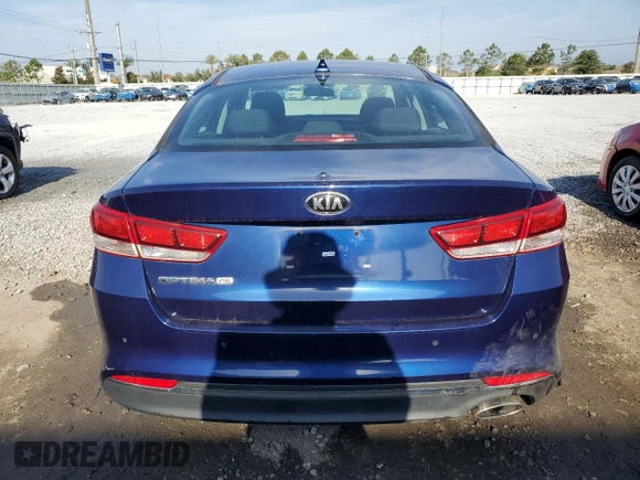 2018 Kia Optima LX with VIN 5XXGT4L35JG232872, listed as a Copart auction lot 54874605 with 69,876 mi miles and Salvage Title. Bid and sale history available at DreamBid. Image 6.