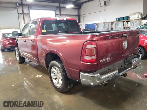 2019 Ram 1500 Laramie with VIN 1C6SRFDT5KN820237, listed as a Copart auction lot 78205614 with 179,266 mi miles and Salvage Title. Bid and sale history available at carsss.com. Image 2.