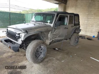2017 Jeep Wrangler Unlimited Sport with VIN 1C4BJWDG1HL591515, listed as a IAAI auction lot 42426201 with 124,131 mi miles and . Bid and sale history available at DreamBid. Image 17.