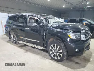 2019 Toyota Sequoia Limited with VIN 5TDJY5G18KS172799, listed as a Copart auction lot 85010134 with 29,122 mi miles and Salvage Title. Bid and sale history available at carsss.com. Image 4.