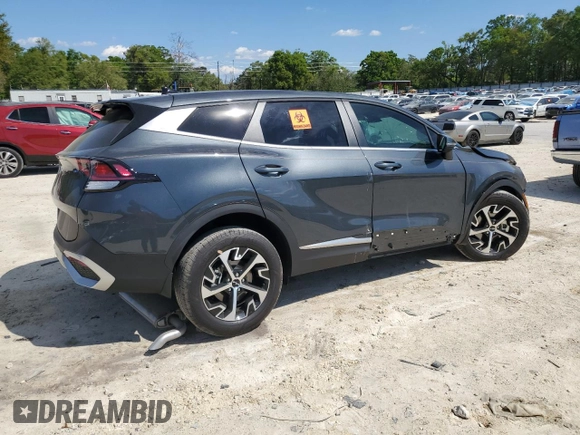 2025 Kia Sportage EX with VIN KNDPV3DF8S7345951, listed as a Copart auction lot 50530935 with 4,018 mi miles and Non Repairable. Bid and sale history available at carsss.com. Image 3.