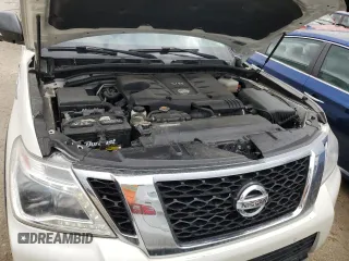 2017 Nissan Armada Platinum with VIN JN8AY2NE9H9700219, listed as a Copart auction lot 48886434 with 129,467 mi miles and Salvage Title. Bid and sale history available at carsss.com. Image 12.