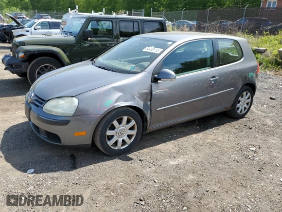 2008 Volkswagen Rabbit S with VIN WVWBA71K18W242609, listed as a Copart auction lot 54439135 with 206,083 mi miles and Salvage title. Bid and sale history available at DreamBid. Image 1.