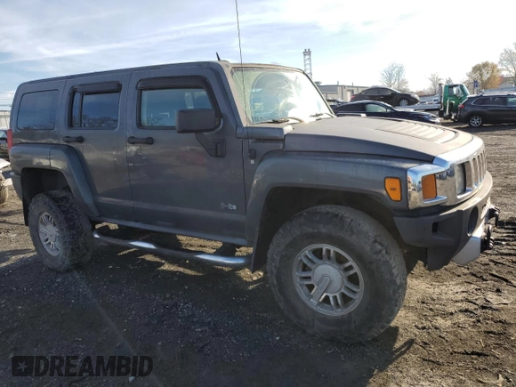 2009 Hummer H3 SUV Luxury with VIN 5GTEN13EX98115734, listed as a Copart auction lot 80717894 with 187,930 mi miles and Salvage Title. Bid and sale history available at carsss.com. Image 4.