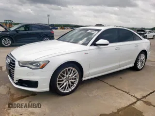 2016 Audi A6 Premium Plus with VIN WAUFGAFC8GN001081, listed as a Copart auction lot 60988425 with 119,495 mi miles and Salvage title. Bid and sale history available at DreamBid. Image 1.