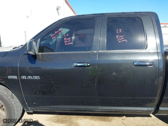 2010 Dodge Ram 1500 SLT with VIN 1D7RB1GT5AS209737, listed as a IAAI auction lot 41413982 with 185,043 mi miles. Bid and sale history available at carsss.com. Image 15.