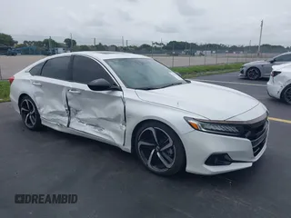2021 Honda Accord Sport with VIN 1HGCV2F38MA023135, listed as a IAAI auction lot 42426984 with 49,753 mi miles and . Bid and sale history available at DreamBid. Image 1.
