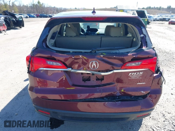 2014 Acura RDX Tech Pkg with VIN 5J8TB4H58EL012953, listed as a IAAI auction lot 41839228 with 165,669 mi miles. Bid and sale history available at carsss.com. Image 15.